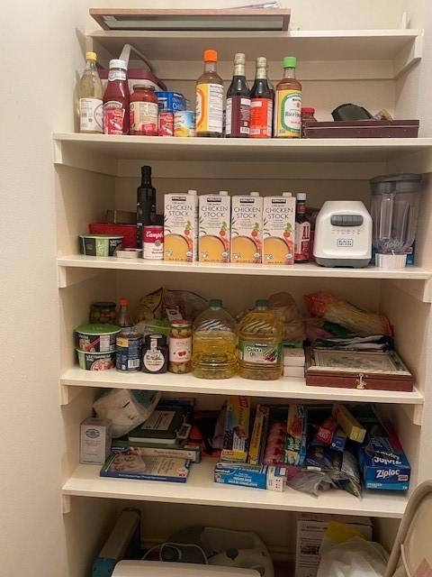 view of pantry
