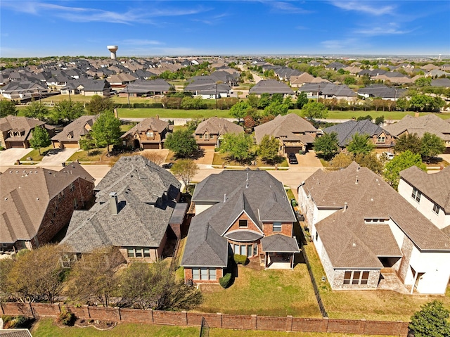 aerial perspective of suburban area