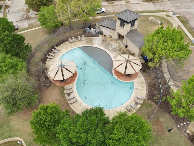 drone / aerial view
