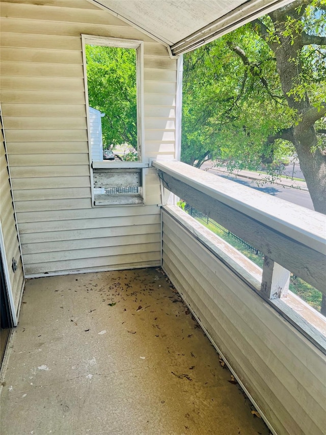 view of balcony