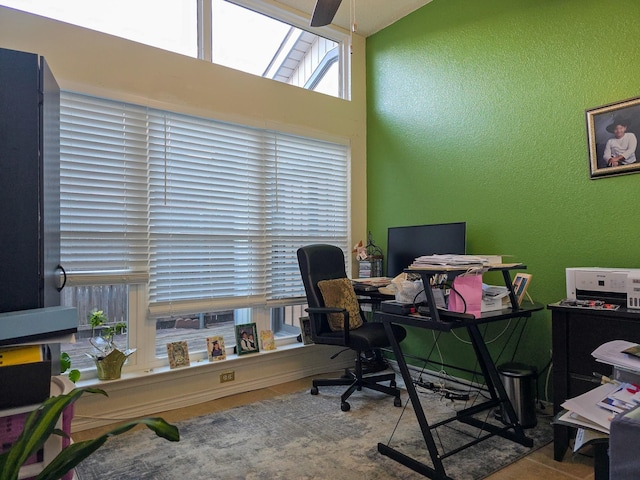 1317 Swiss Ct, Plano, TX 75023 - office area with a textured wall