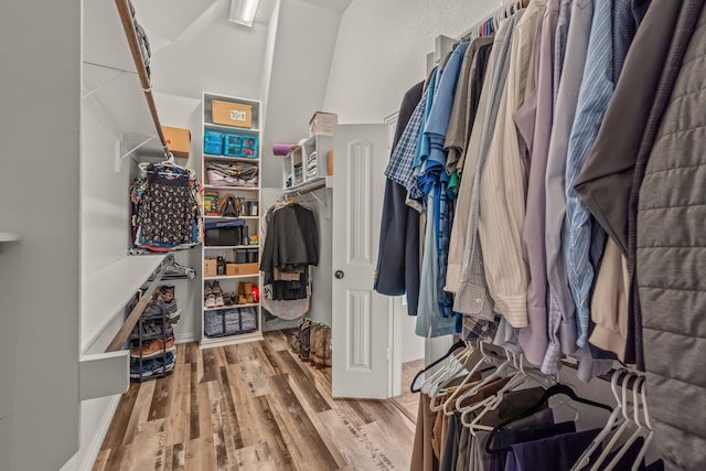 1109 Mount Ln, Rhome, TX 76078 - walk in closet with wood finished floors
