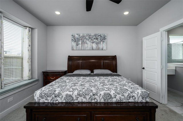 4008 Rochelle St, Celina, TX 75009 - bedroom with multiple windows, recessed lighting, baseboards, and a ceiling fan