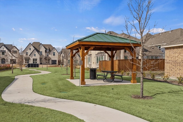 3723 Lochwood Dr, Rowlett, TX 75088 - view of community featuring a gazebo and a residential view