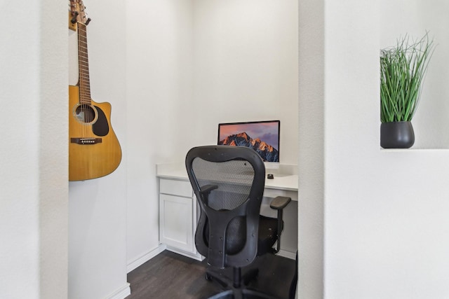 13412 Cortes De Pallas Dr, Little Elm, TX 75068 - home office featuring dark wood finished floors and baseboards