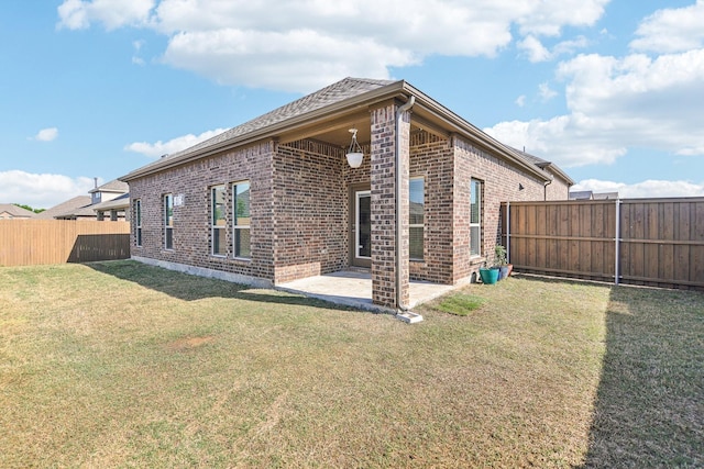 13412 Cortes De Pallas Dr, Little Elm, TX 75068 - rear view of property with brick siding and a patio area