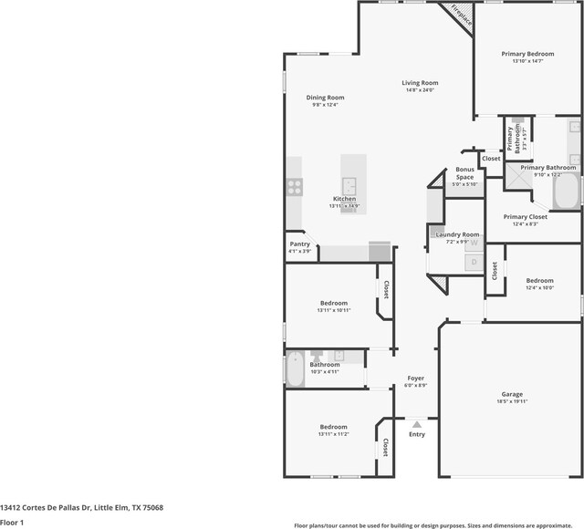 13412 Cortes De Pallas Dr, Little Elm, TX 75068 - room layout