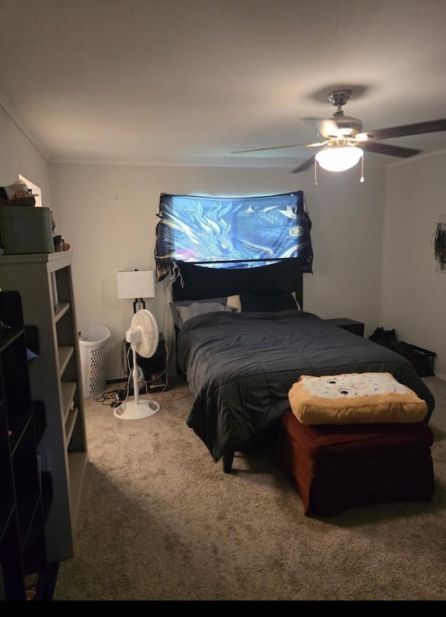 221 Azalea Dr, Sulphur Springs, TX 75482 - carpeted bedroom featuring ceiling fan