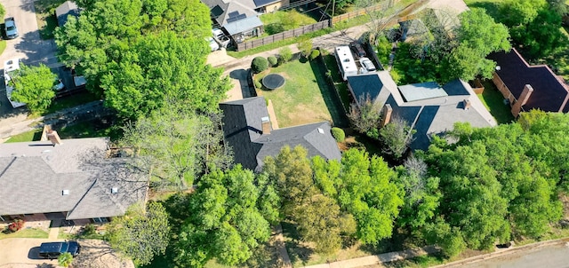bird's eye view featuring a residential view