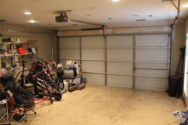 12824 Kingsgate Dr, Rhome, TX 76078 - garage featuring a garage door opener
