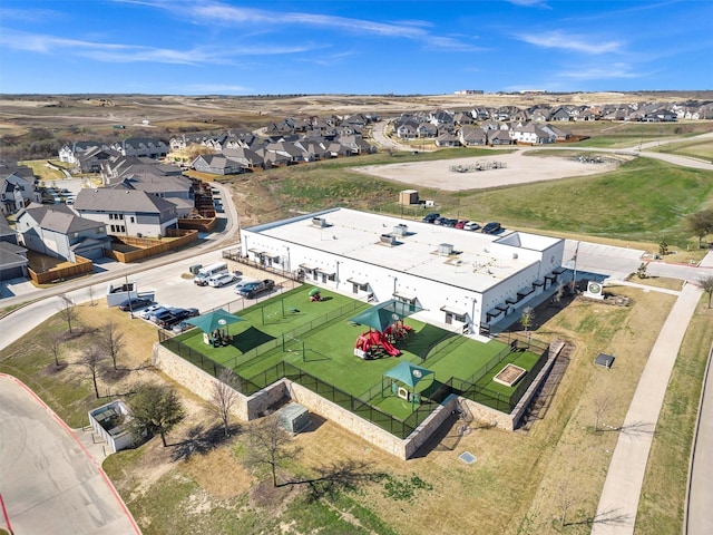 bird's eye view featuring a residential view