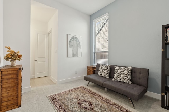 808 Bluestem Dr, Aubrey, TX 76227 - carpeted living room featuring baseboards