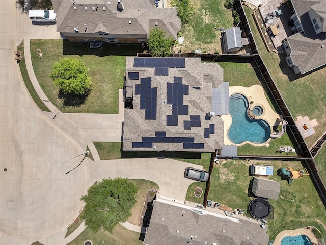 birds eye view of property