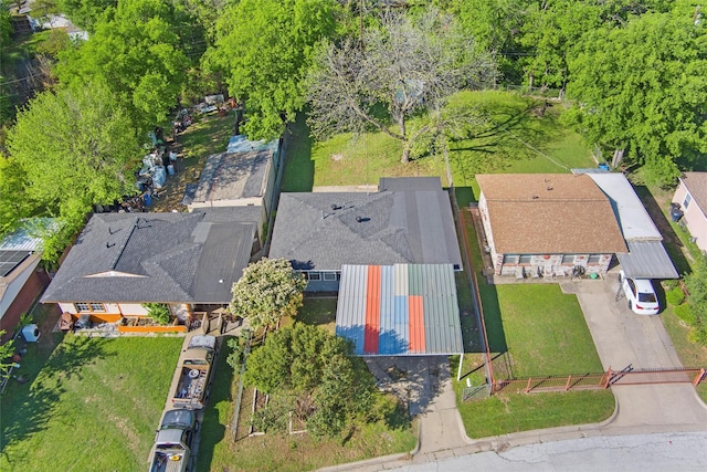 drone / aerial view