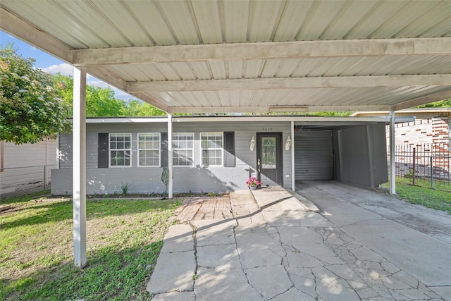 view of patio / terrace with fence