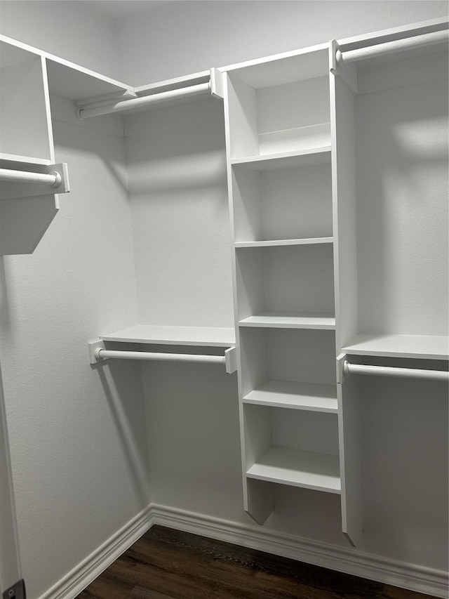 1985 W Bond St, Denison, TX 75020 - walk in closet with dark wood-type flooring