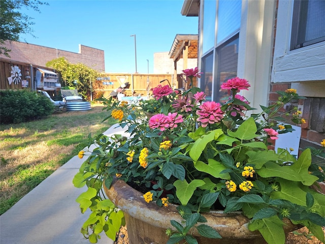 exterior space with fence