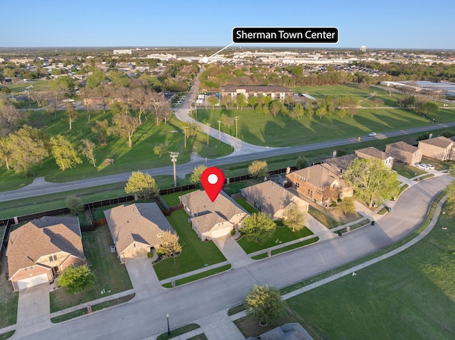 4901 Camp Verde Cir, Sherman, TX 75092 - aerial view of property's location with nearby suburban area