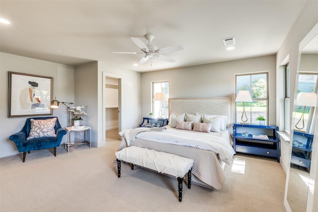 4209 Westmont Ct, Fort Worth, TX 76109 - bedroom featuring carpet, ceiling fan, baseboards, and recessed lighting