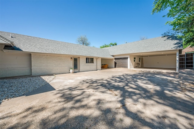 4209 Westmont Ct, Fort Worth, TX 76109 - ranch-style house with brick siding, driveway, and roof with shingles