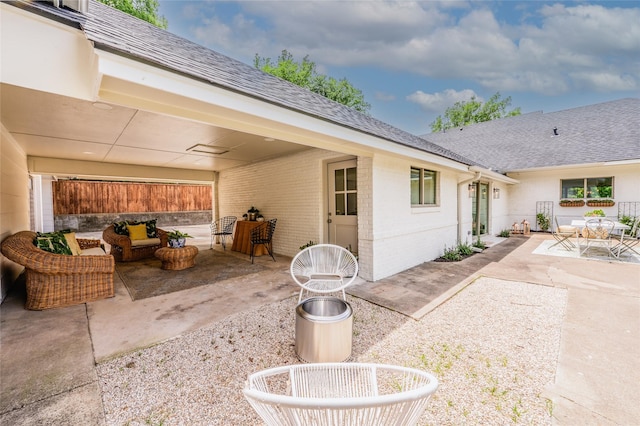 4209 Westmont Ct, Fort Worth, TX 76109 - view of patio with an outdoor hangout area