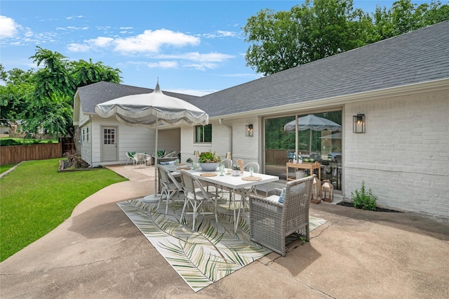 4209 Westmont Ct, Fort Worth, TX 76109 - view of patio / terrace featuring outdoor dining area