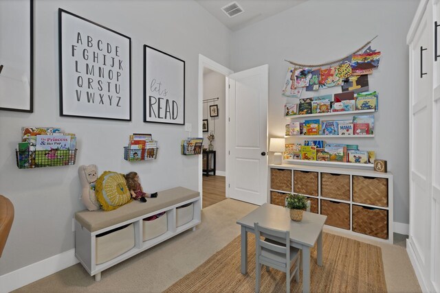1920 Barnhill Ln, Van Alstyne, TX 75495 - game room featuring baseboards and light colored carpet