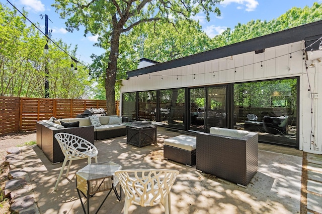 336 Kirk Ave, Pottsboro, TX 75076 - view of patio with fence and an outdoor living space