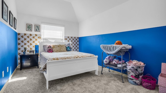 304 Winding Creek Ln, Anna, TX 75409 - carpeted bedroom featuring baseboards and lofted ceiling