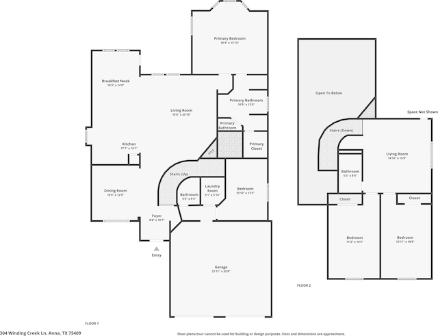 304 Winding Creek Ln, Anna, TX 75409 - floor plan