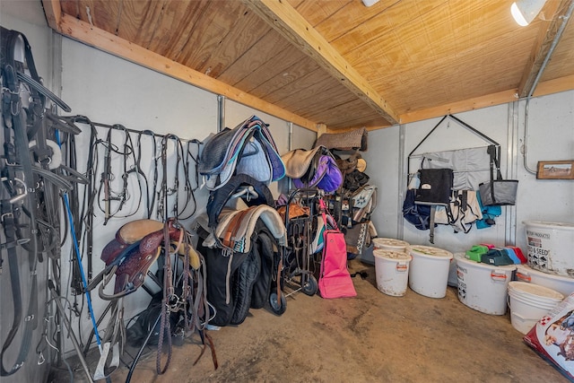 view of horse barn