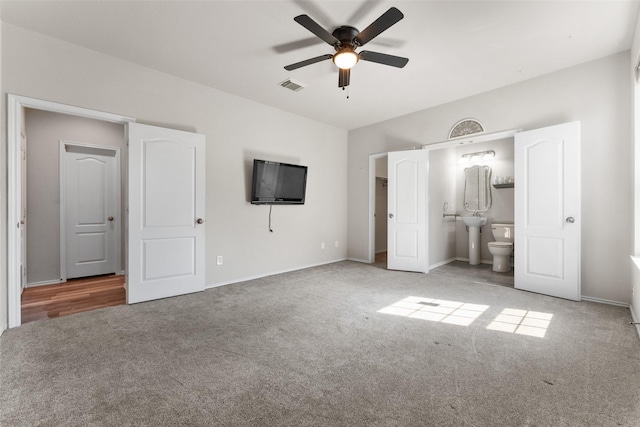 3101 Clear Springs Dr, Forney, TX 75126 - unfurnished bedroom with ensuite bath, carpet, and visible vents