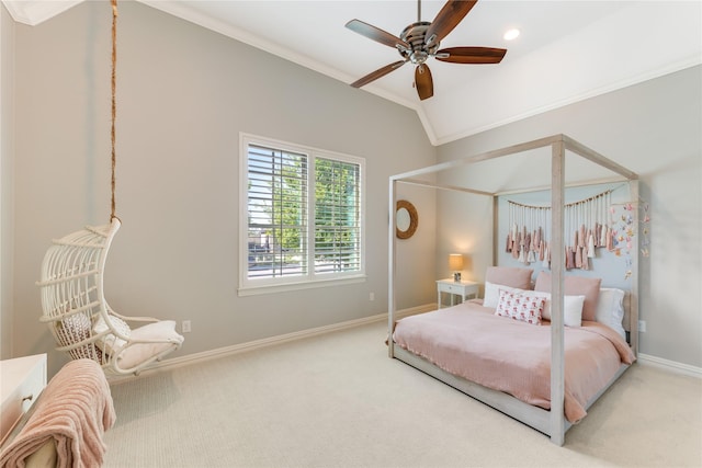 924 Winding Ridge Trl, Southlake, TX 76092 - carpeted bedroom featuring crown molding, ceiling fan, and baseboards