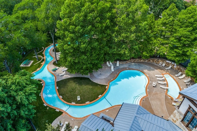 birds eye view of property