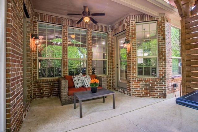 317 Joplin Dr, Mckinney, TX 75071 - view of patio / terrace featuring ceiling fan