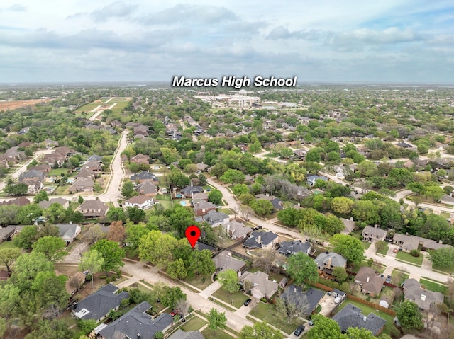 4924 Wolf Creek Trl, Flower Mound, TX 75028 - bird's eye view featuring a residential view