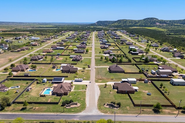 125 Mountain Meadow Dr, Tuscola, TX 79562 - birds eye view of property featuring a mountain view