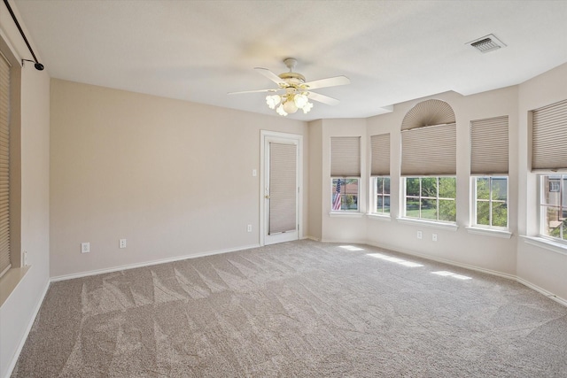 8508 Landing Way Ct, Fort Worth, TX 76179 - spare room with carpet flooring, a ceiling fan, and baseboards