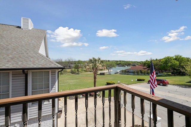 8508 Landing Way Ct, Fort Worth, TX 76179 - wooden terrace featuring a water view