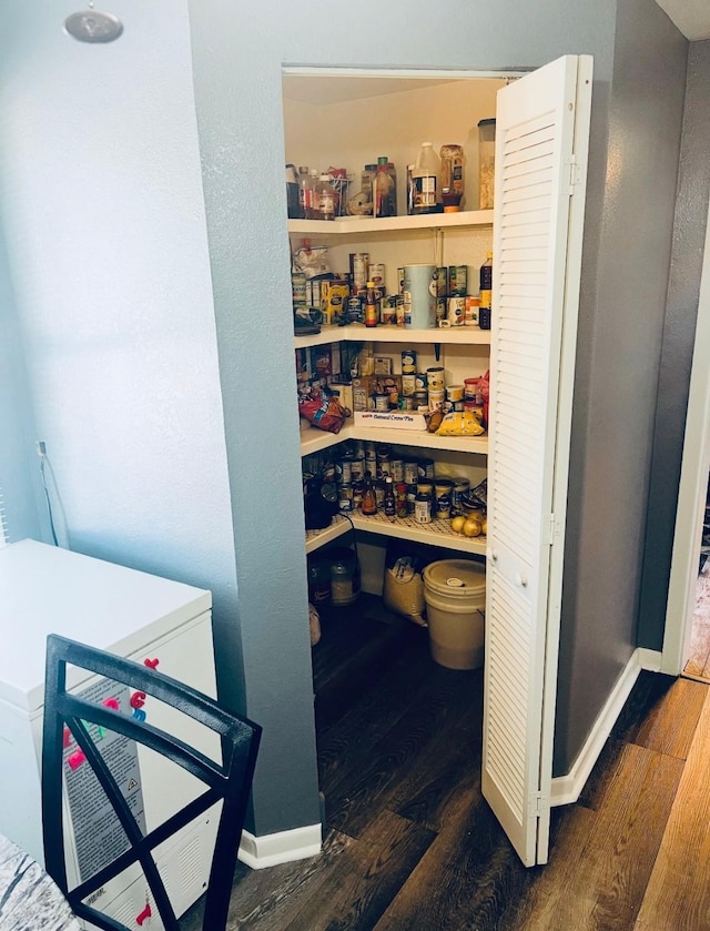 view of storage area