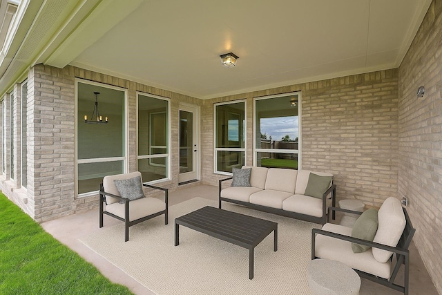 4418 Capstone Rd, Midlothian, TX 76065 - view of patio with outdoor lounge area