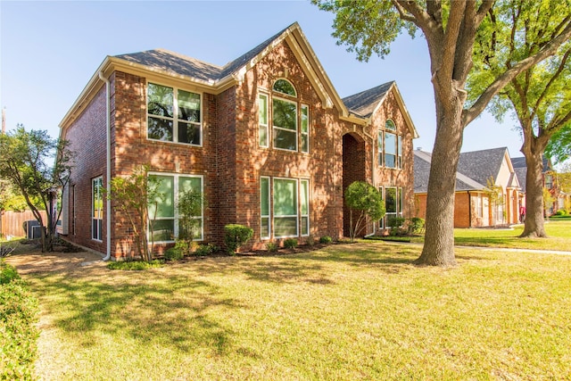 7104 Hillview Dr, Plano, TX 75025 - view of front of property featuring brick siding and a front yard