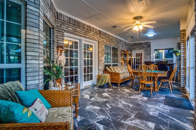 12215 Lake Forest Dr, Azle, TX 76020 - view of sunroom / solarium