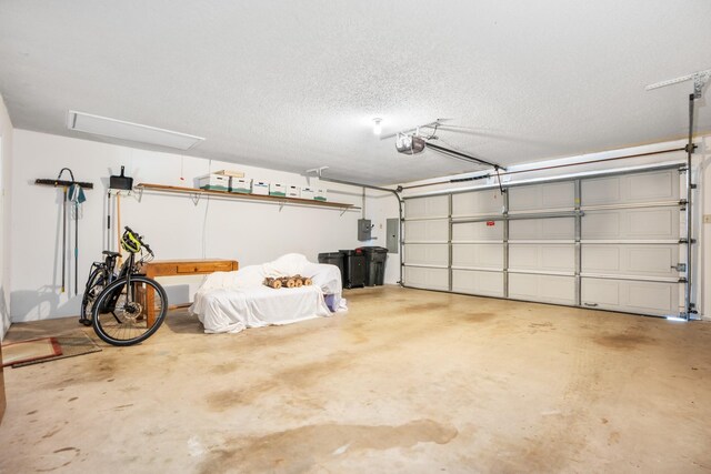 10019 Lost Oak Ridge Dr, Woodway, TX 76712 - garage with electric panel and a garage door opener