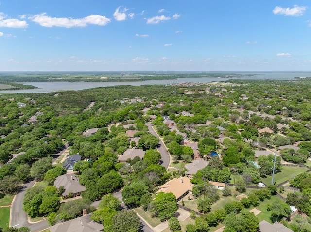 10019 Lost Oak Ridge Dr, Woodway, TX 76712 - bird's eye view of a nearby body of water