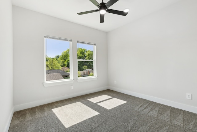 2239 Scotland Dr, Dallas, TX 75216 - carpeted empty room featuring ceiling fan and baseboards