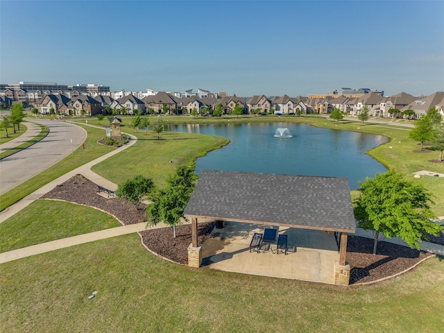 1765 Bramshaw Trl, Farmers Branch, TX 75234 - bird's eye view featuring a residential view and a water view