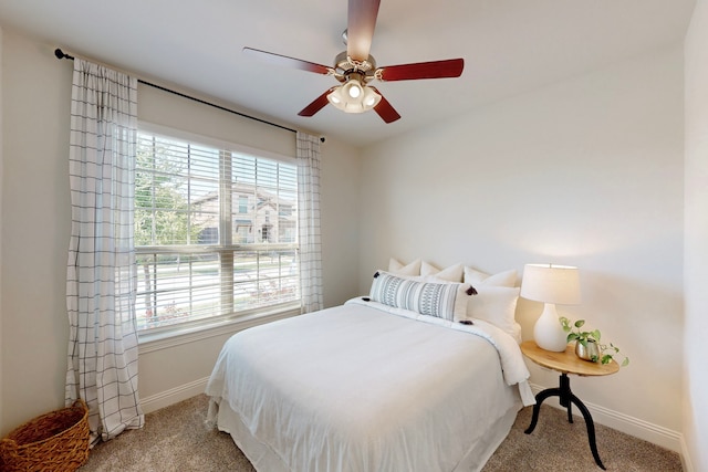 1421 Sage Way, Little Elm, TX 76227 - bedroom with carpet flooring and a ceiling fan