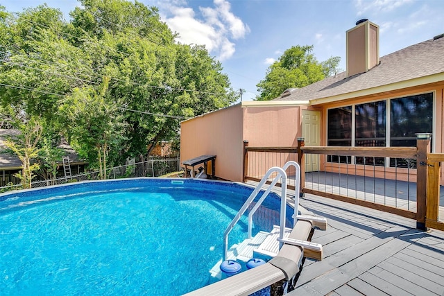 603 S 2nd St, Midlothian, TX 76065 - view of swimming pool with a deck