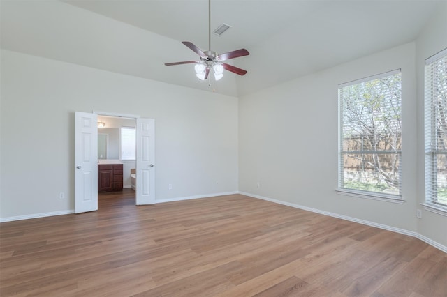 5208 Birchwood Dr, Mckinney, TX 75071 - interior space with visible vents, light wood-type flooring, and baseboards